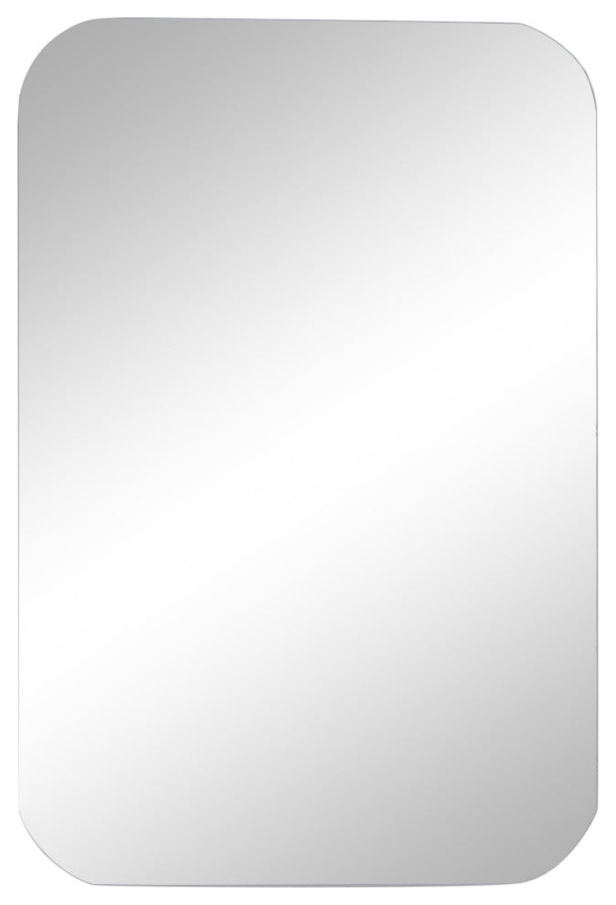 Lahaina Frameless Rectangle Mirror with Round Corners