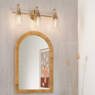 23" 3-Light Vanity Light With Clear Glass