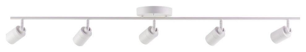 Vidalite Shura 5 Head LED Flush Mount FIxed Track Light, White