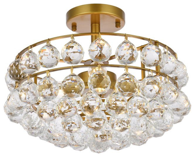 Seren 14" Flush Mount, Brass