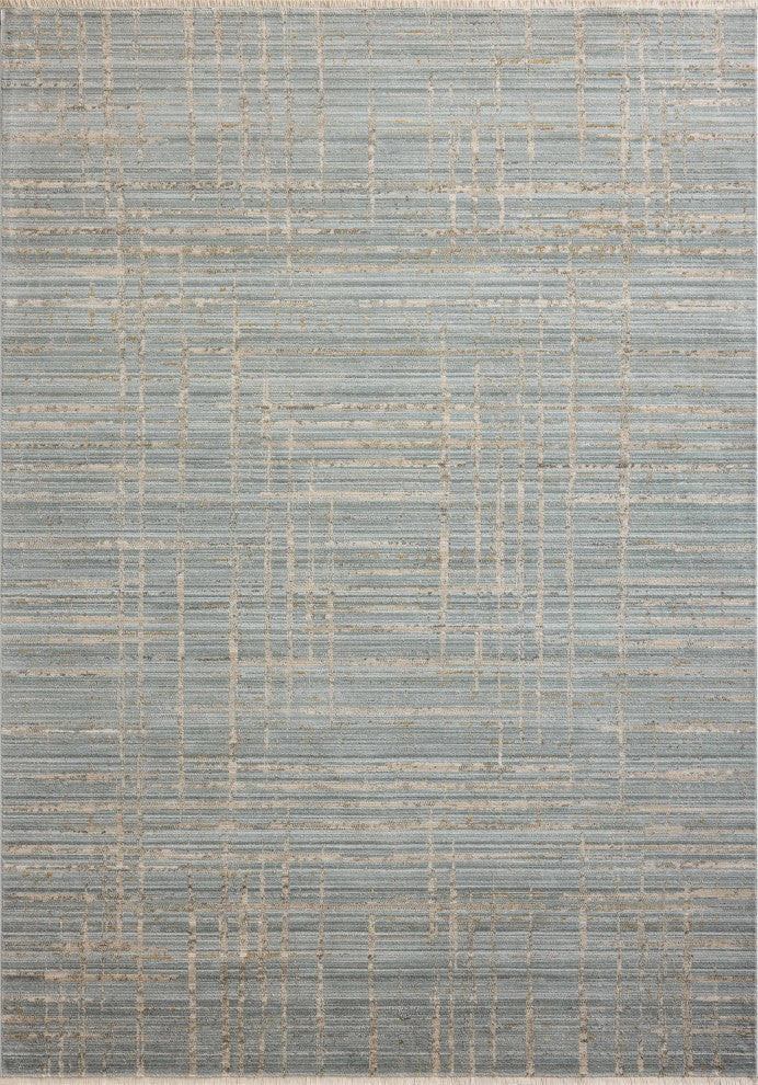 Loloi II Wade Area Rug, Spa / Sand, 5'-3" X 7'-9"