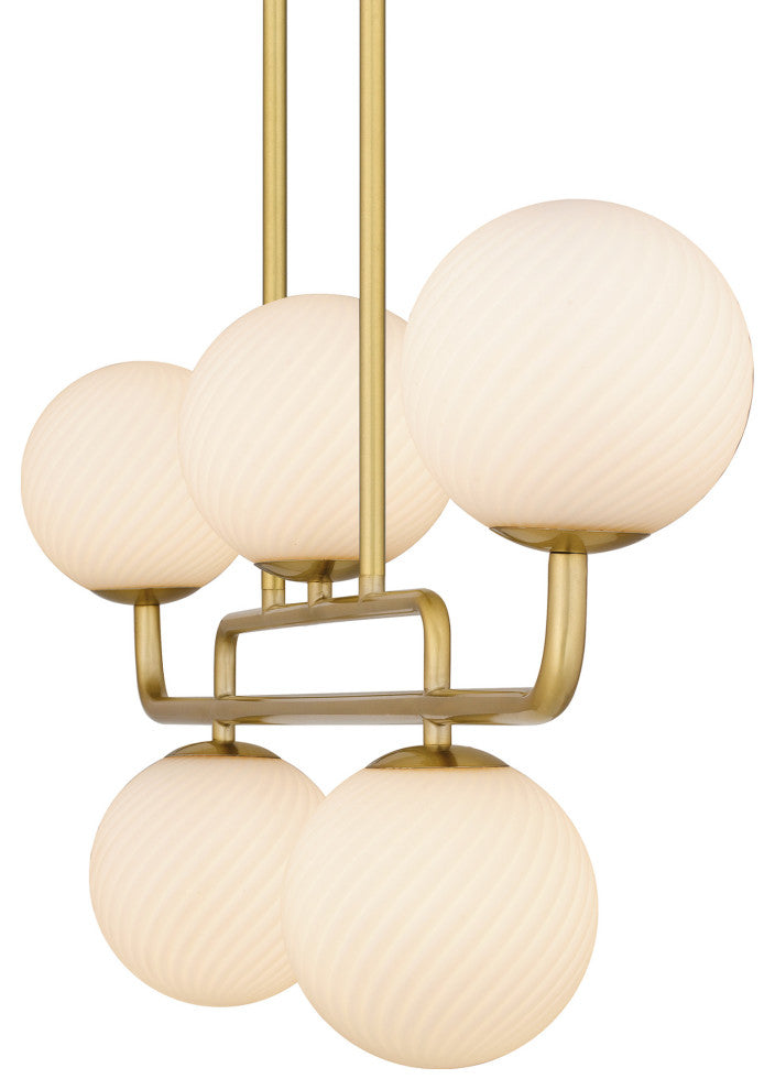 Quoizel RGS540 Regis 5 Light 40"W Linear Chandelier - Brushed Gold