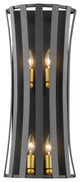 Z-Lite 4 Light Wall Sconce, Bronze Gold, 446-4S-Bzgd