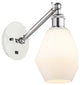 Innovations 317-1W-WPC-G651-6-LED 1-Light Sconce, White and Polished Chrome