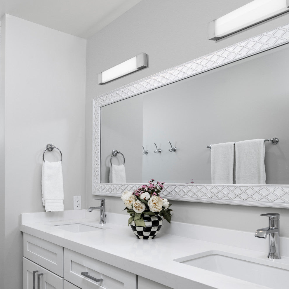 Darcy LED Bathroom Vanity/Wall Light 3000K, Brushed Nickel, 24"