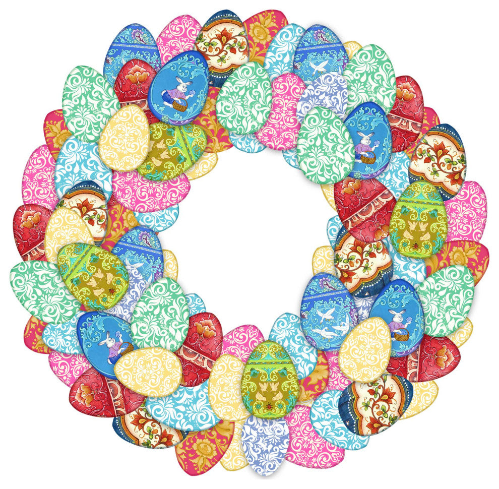 Easter Eggs Wreath Ornament
