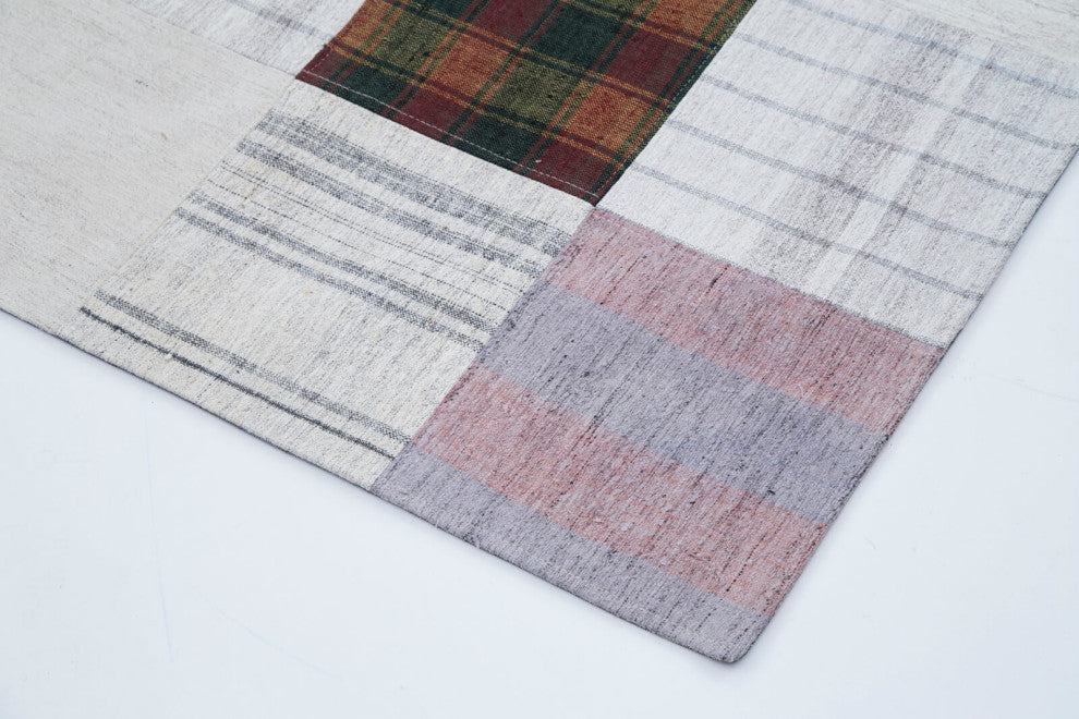Rug N Carpet - Handmade Anatolian 6' 8'' x 9' 9'' Unique Patchwork Kilim Rug