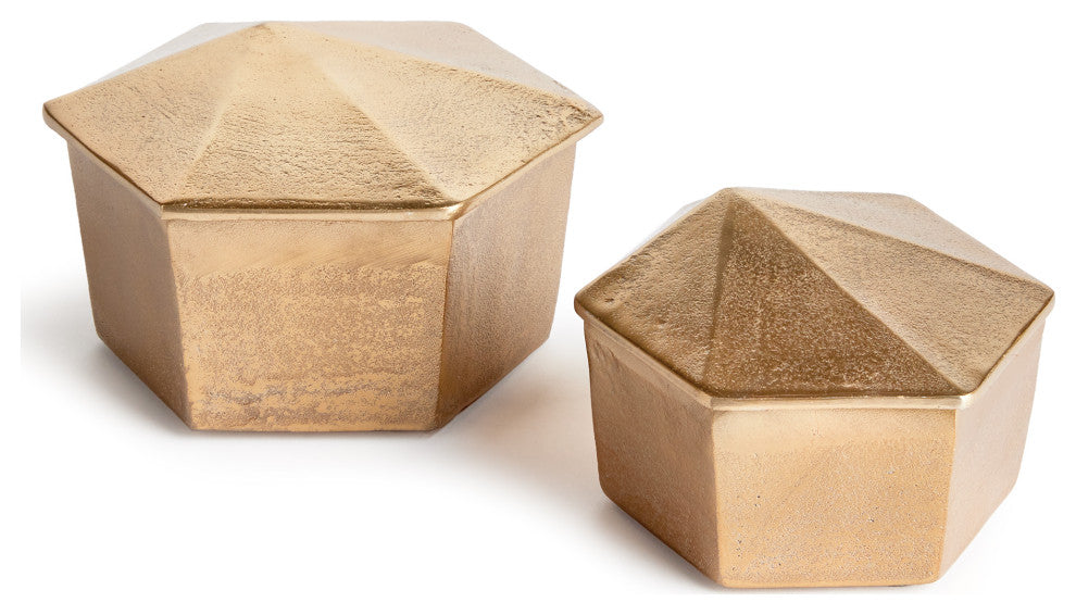 Luca Lidded Boxes, Set of 2