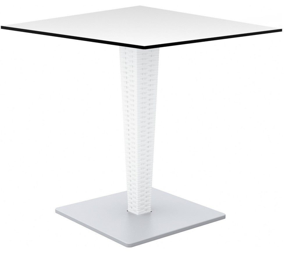 Riva HPL Top Square Table 24 inch White