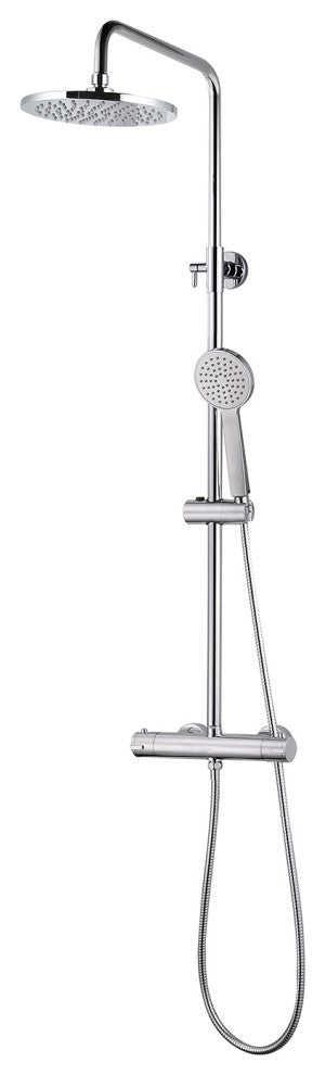 Eviva Bianca Chrome Thermostatic Round Shower Column