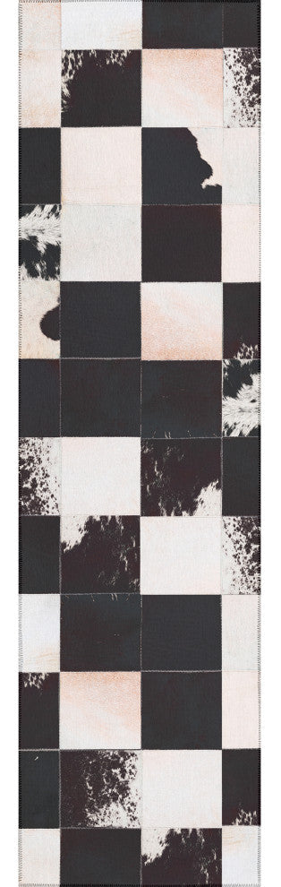 Indoor/Outdoor Stetson SS10 Midnight Machine Washable 2'3" x 10' Runner Rug