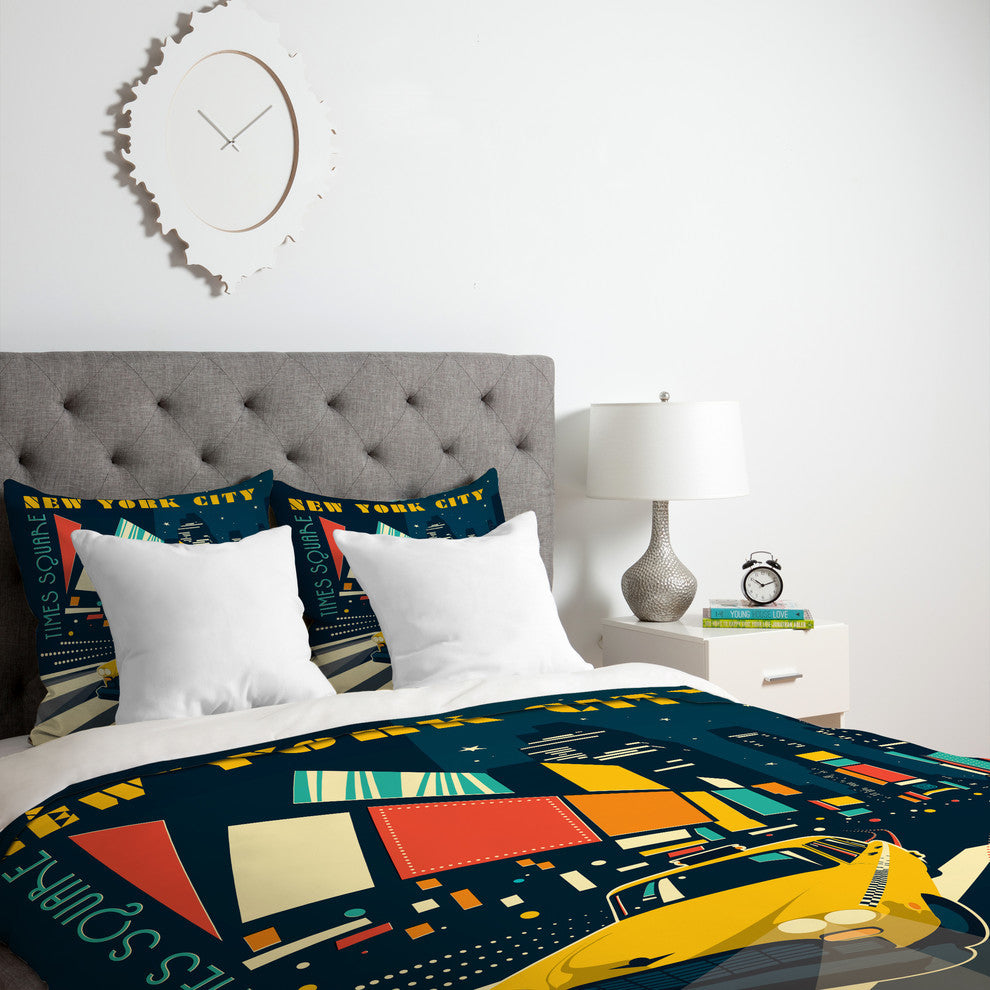 Deny Designs Anderson Design Group NYC Times Square Duvet Cover - Lightweight