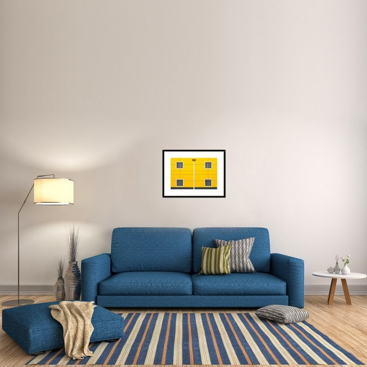 "Four Square" Framed Digital Print by Linda Wride, 30x23"