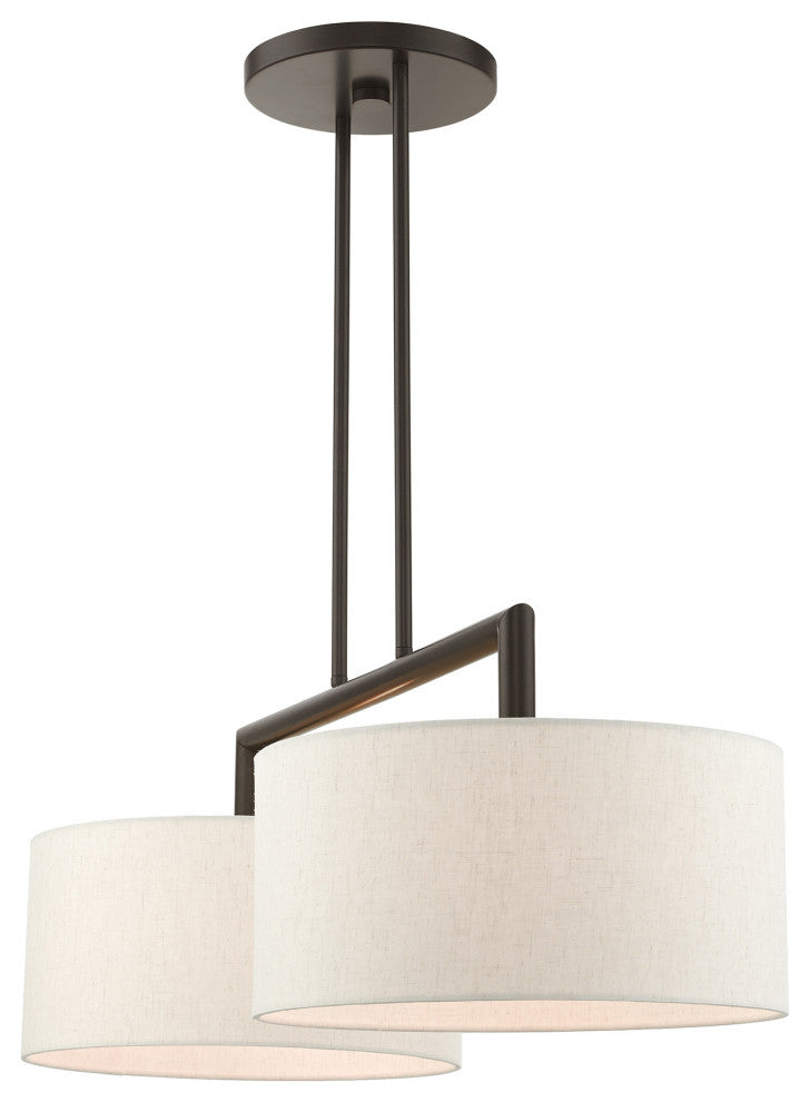 English Bronze Timeless, Transitional, Linear Chandelier