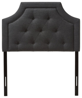 Mars Modern Dark Gray Fabric Twin Size Headboard