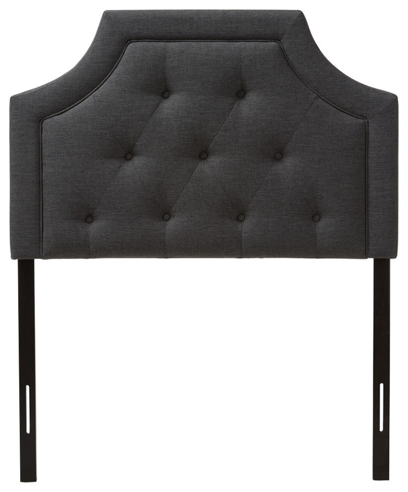 Mars Modern Dark Gray Fabric Twin Size Headboard