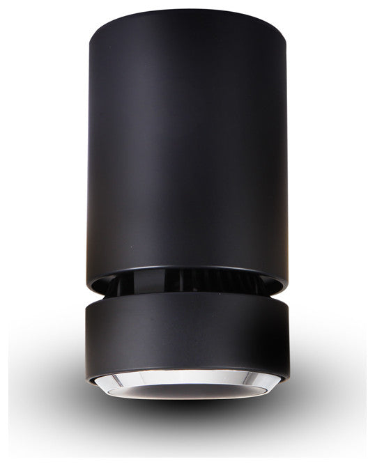 Integrated LED Surface Mounted Adjustable Downlight Commercial Grade, Black