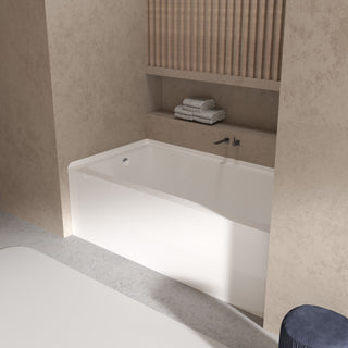 Transolid UATTR603222-L Ursula AFR 60x32x22 Alcove Acrylic Tub, Left