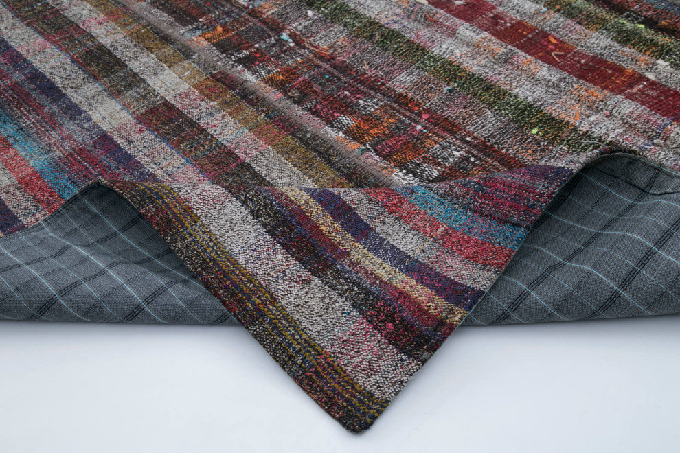 Rug N Carpet - Handmade Anatolian 6' 7'' x 9' 10'' Rustic Patchwork Kilim Rug