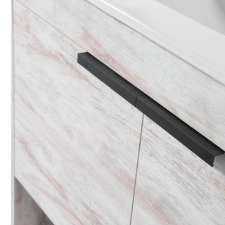Phoenix Bath Vanity With Ceramic Sink - Full Assembly Required, Rustic White, 30 Inch
