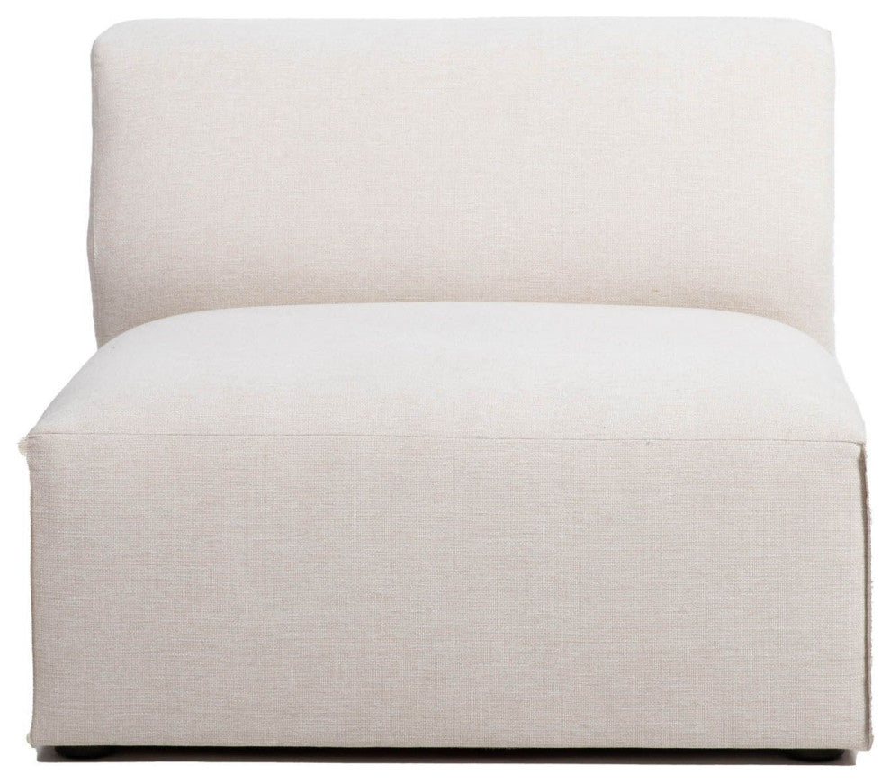 Premium 37" Upholstered Sectional Sofa, Beige