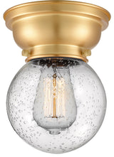 Innovations 623-1F-SG-G204-6 1-Light Flush Mount, Satin Gold