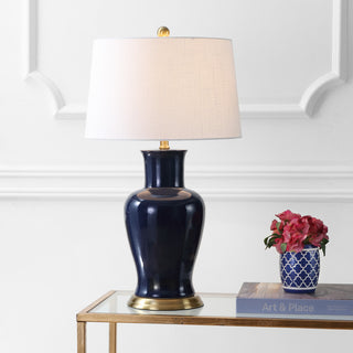 Julian 29" Ceramic Table Lamp, Navy