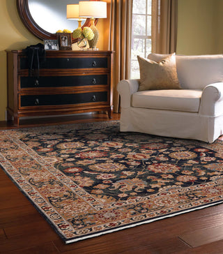 Kindred-Peshawar Woven Area Rug, Navy, Rectangle, 5'3"x7'10"