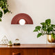 Crescent Wall Sconce, Canyon Clay