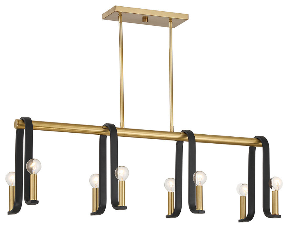 Savoy House 1-5533-8-143 8-Light Linear Chandelier, Archway