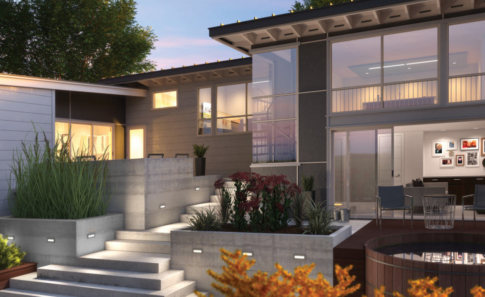 Generation Lighting 94405S Vitra 9"W LED Step Light - Painted Antique Bronze