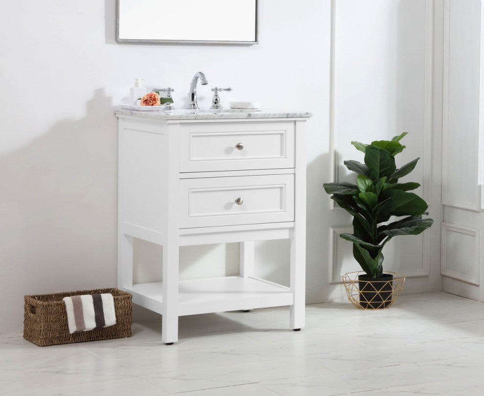 Matilda 42" Single Bathroom Vanity Set, White