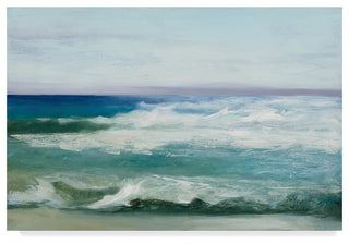 Julia Purinton 'Azure Ocean Waves' Canvas Art, 19"x12"