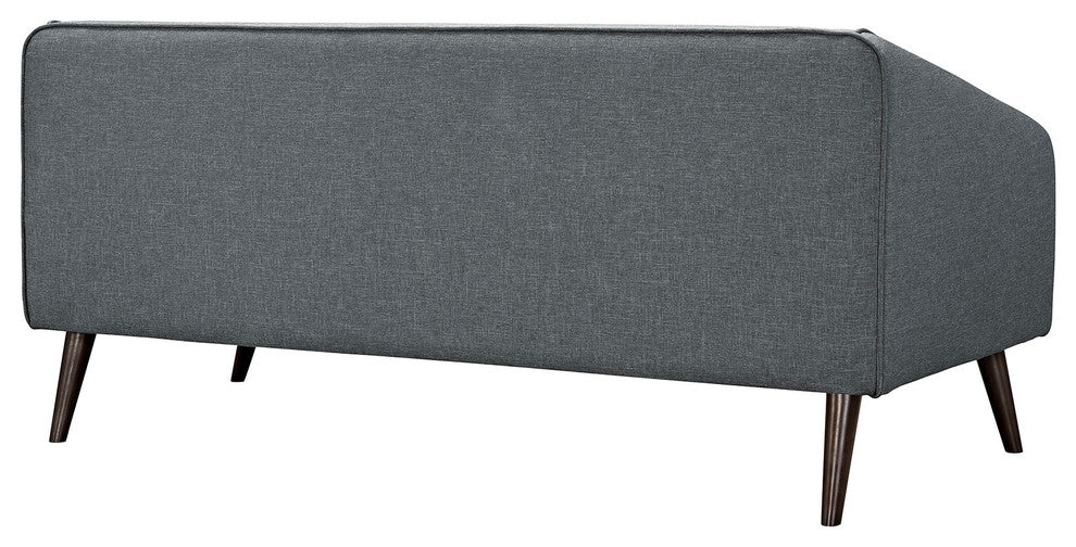Modern Gray Slide Upholstered Sofa