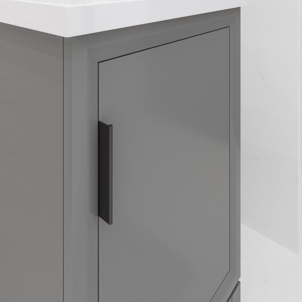 Elsa 20 In. Ceramic Sink Top Vanity in Cashmere Grey