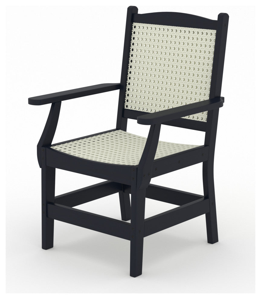 LuXeo Tuscany Woven Rattan Dining Set, Gray, 6-Piece