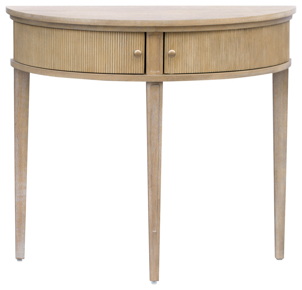 Martha Stewart Crestview Vintage Antique Storage Wood Console Table