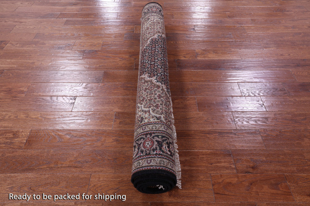 Persian Tabriz Wool and Silk Hand Knotted Rug 5' 0" X 6' 11" Q8930