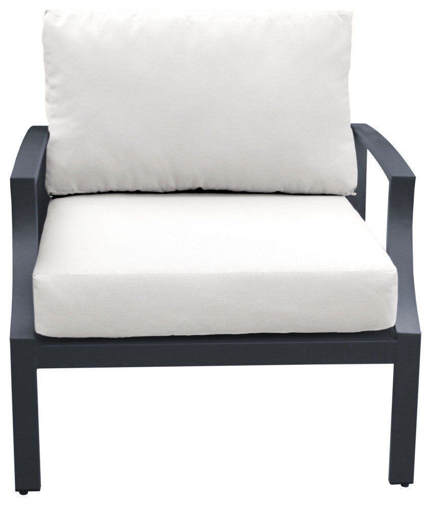 Lexington 7 Piece Outdoor Aluminum Patio Furniture Set 07e White
