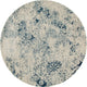 Karelia Cumulus Steel Blue 7'10" Round Area Rug