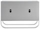 Nicole Miller Jacelynn Sideboard, Grey/Chrome, 2-Door