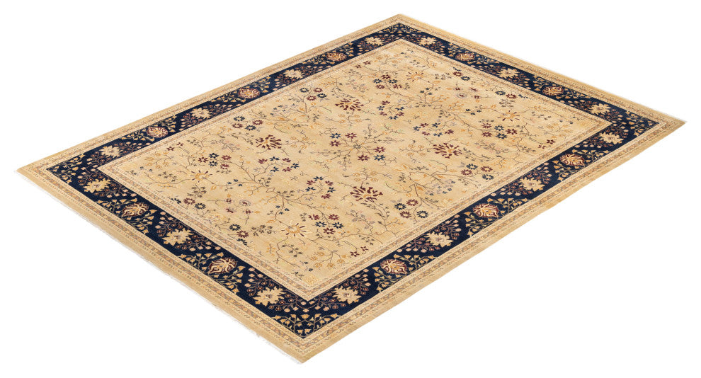Mogul, One-of-a-Kind Hand-Knotted Area Rug Yellow, 9'3"x12'1"