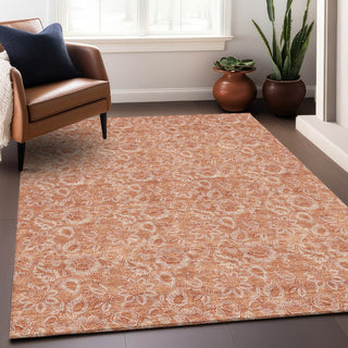 Premium Machine Washable Mayfield AMF662 Salmon 9' x 12' Rug