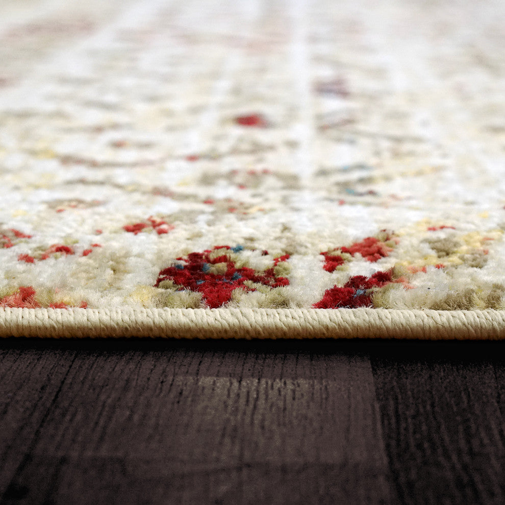 Dynamic Rugs Oxford Area Rug, Cream/Multi, 3.11x5.7