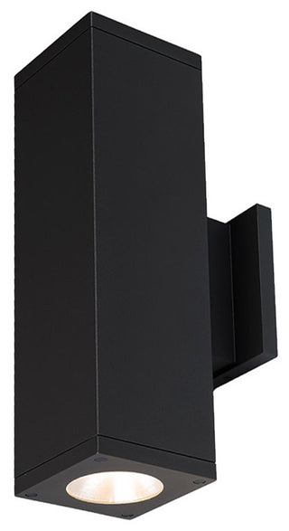 Cube Architectural 5" LED Wall-Light Straight 40 Deg Beam 3000K 90 CRI, Black