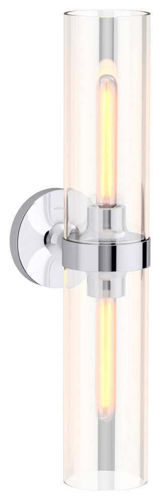 Kohler Lighting 27263-SC02 Purist 2 Light 22" Tall Bathroom - Polished Chrome