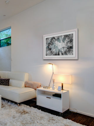 "Crystalline White" Framed Art Print