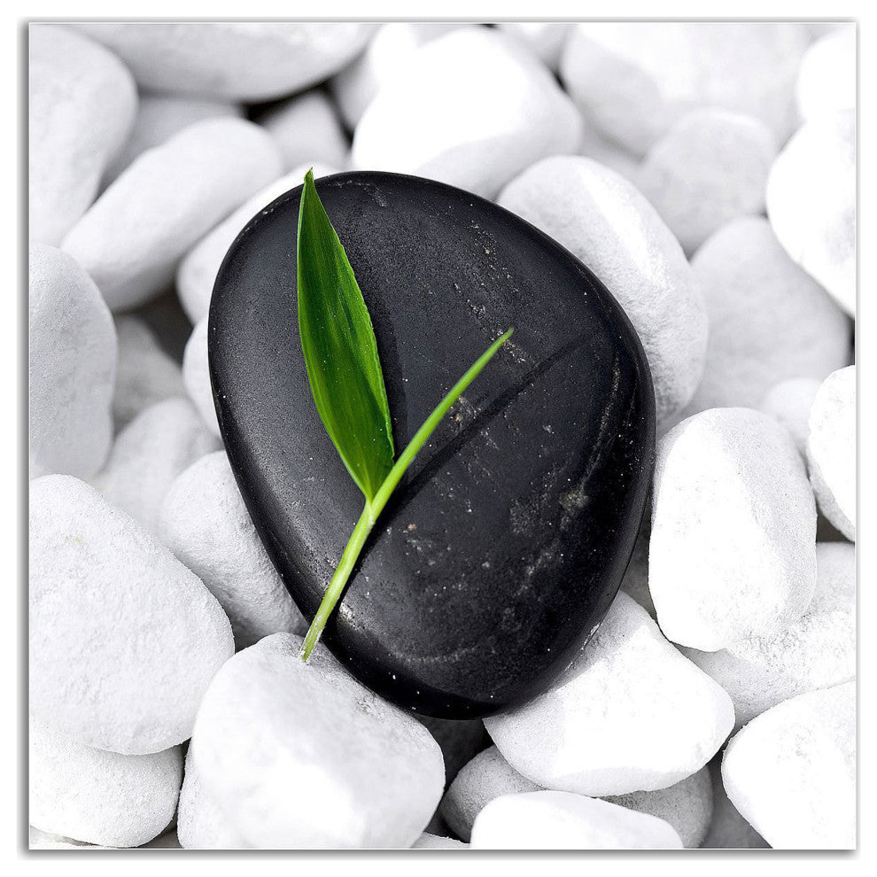 "Zen Stone" by PhotoINC Studio, Print on Canvas, 24"x24"