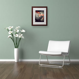 'Soft Grey 1' Matted Framed Canvas Art by Philippe Sainte-Laudy