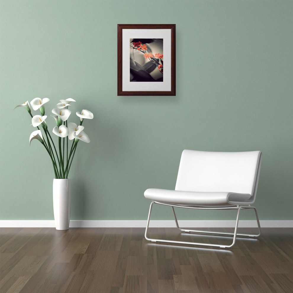 'Soft Grey 1' Matted Framed Canvas Art by Philippe Sainte-Laudy